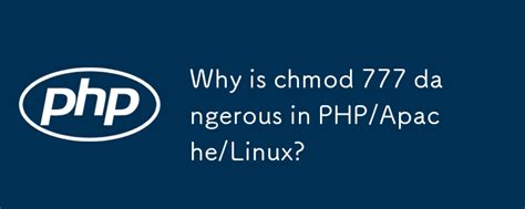 php chmod 777